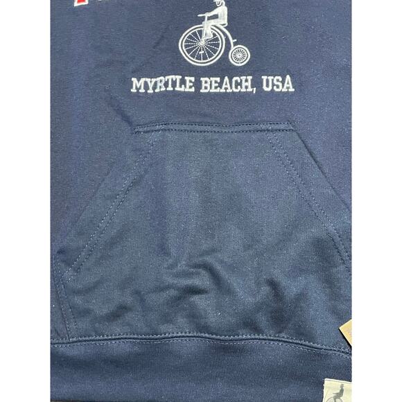 The Bowery Pullover Hoodie Sweatshirt in Navy size Small - Picture 4 of 7